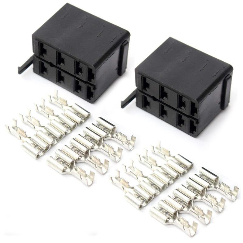 10 Sets Universal Car Auto Boat SUV Carling ARB Rocker Switch Wire Spade Terminal Connector Plug Socket