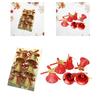 6x Christmas Bell Ornament Christmas Decor Decorative Christmas Tree Hanging Decoration for Window Anniversary Gift Wrapping