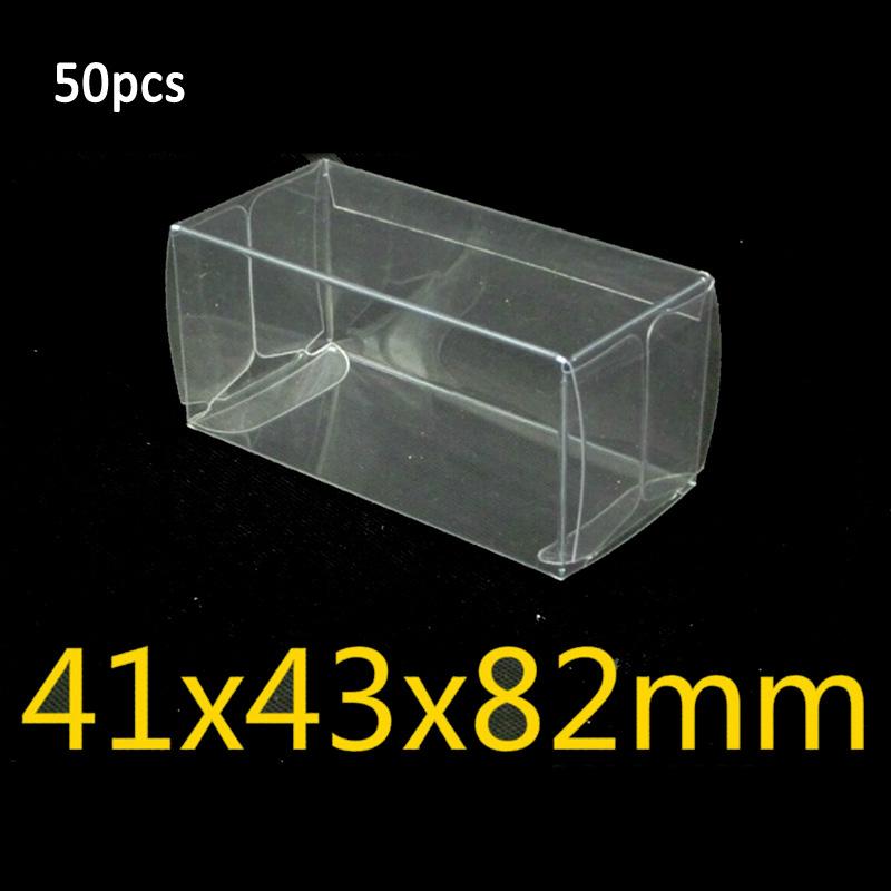 20/25/50pcs Tools Organization PVC Protector Boxes 1:64 Toys Car Toy Box Case Display Box Home Office Storage Boxes 41x43x82mm
