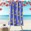 Quirky Yellow Giraffes Print Beach Towel, Quick Drying, Suitable for Travel, Outdoor Sports, Jogging, the Beach and Swimming, Gift