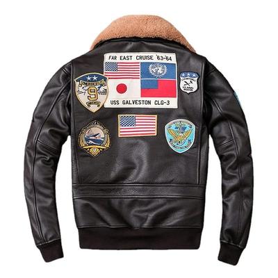 Air Force G1 veste de vol épaississement veste matelassée couche supérieure en cuir de vache veste hommes manteau vestes d'hiver M212
