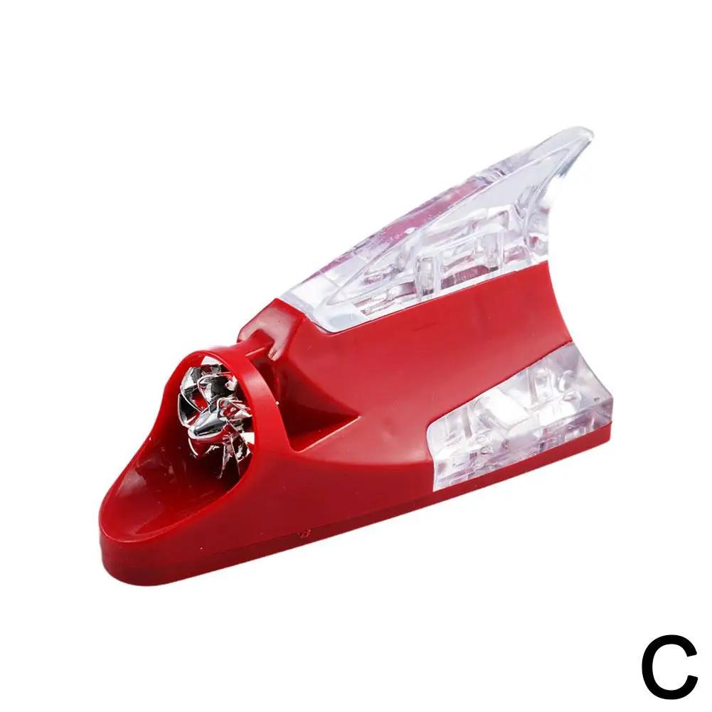 Evrensel Araba Tavanı Araba Kamyon Rüzgarla Çalışan LED Işık Yüzgeci Uyarı Lambası Güvenli Araba Flaşı Renkli Işık Çatı Köpekbalığı Anteni LED J7M2