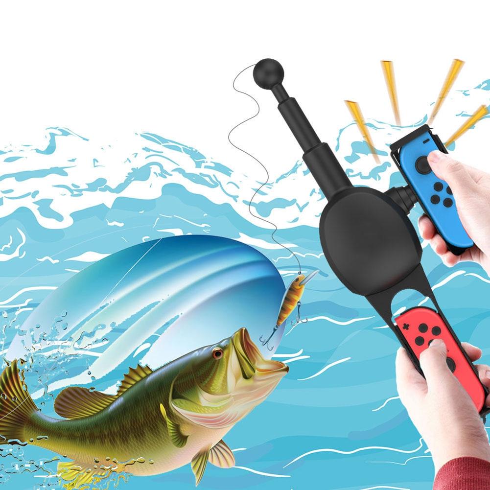 Game Handgrip Game Accessories Handle Joypad Stand Holder Fishing Rod Pole for Nintend Switch Joy-con