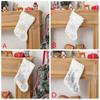 Santa Stockings Xmas Tree Ornament Decorations Xmas Gift Candy Bag Present Pocket Christmas Stocking Sack Hanging Socks