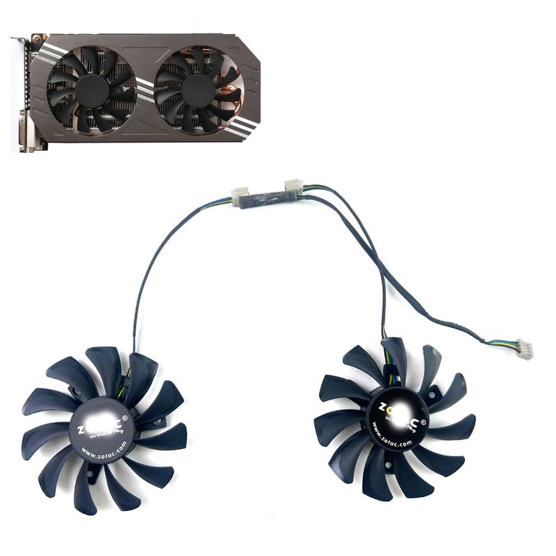 Cooling Fan 75MM GA81S2U Cooler Fan Replacement For ZOTAC GTX 660Ti 650Ti GTX760 R9 285 BOOST GTX 970 Graphics Card Fans