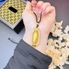 Ancient Method Six Character Mantra Scripture Converter Black Rope Versatile Necklace Pendant