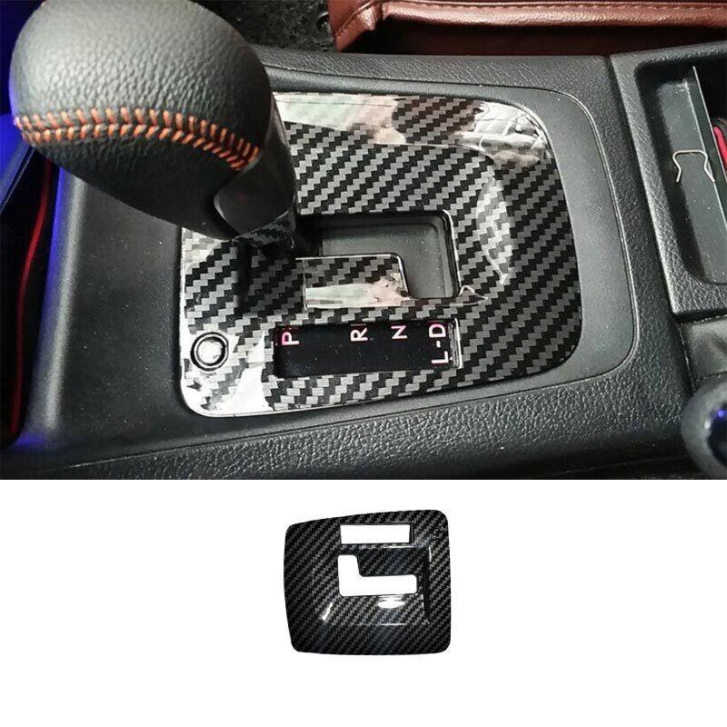 14-2016 ABS Console Carbon Fiber For Subaru Forester Gear Shift Frame Cover Trim