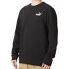 Puma Nadruk Logo Sportowe Bieganie Codzienne Bluza Męska z Okrągłym Dekoltem Czarna 678438-01