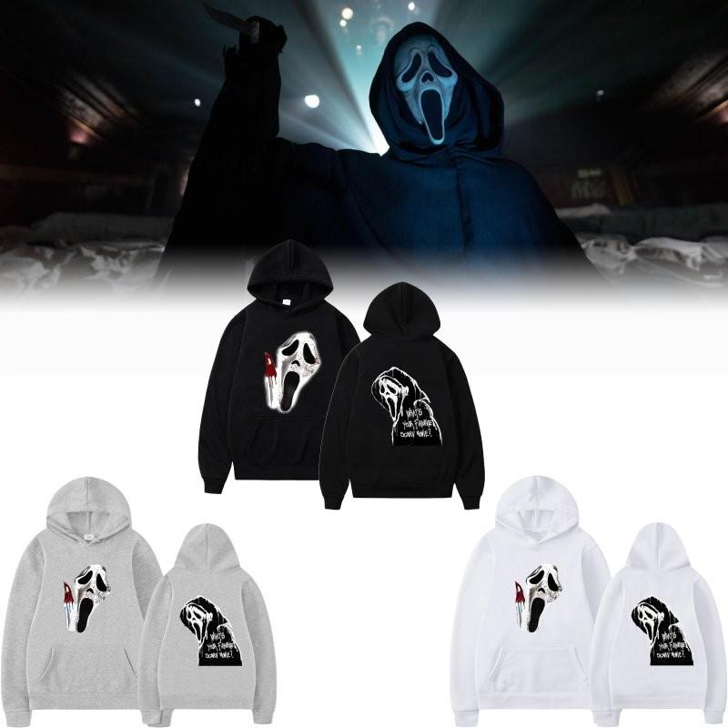 Scream Vi Ghostface Hoodie Men Stylish Aesthetic Sweatshirt For Spring And Autumn Wear