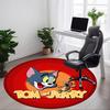 1pc Tom Jerry Office Round Area Rug, Under Office Chairs Bedroom Living Room Home Decor, Room Deco, Available In Various Sizes