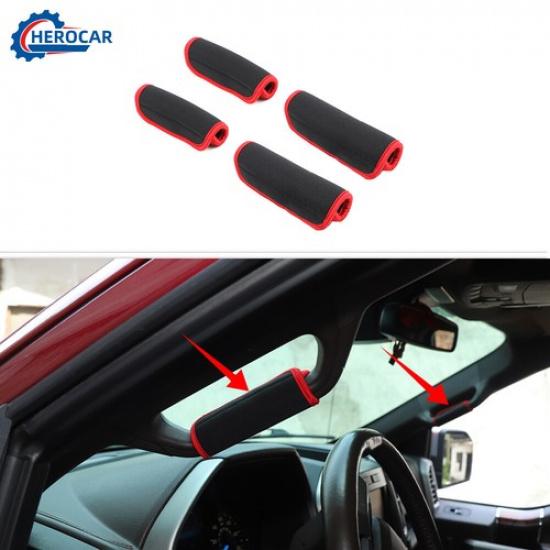 2xNon-slip Roof Top Roll Bar Grab Handle Protector Cover for Ford F-150 15-