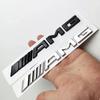 1pcs 3D ABS Black Logo AMG Emblem Letters  trunk Badge For Mercedes Benz W204 W205 W176 W177 W212 W213 AMG Sticker Accessories