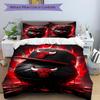 3Pcs Bulls Basketball Artwork Bedding Set Quilt Cover Pillowcase Home Christmas Xmas Halloween Gift 1 Duvet Cover 2 Pillowcase M92991