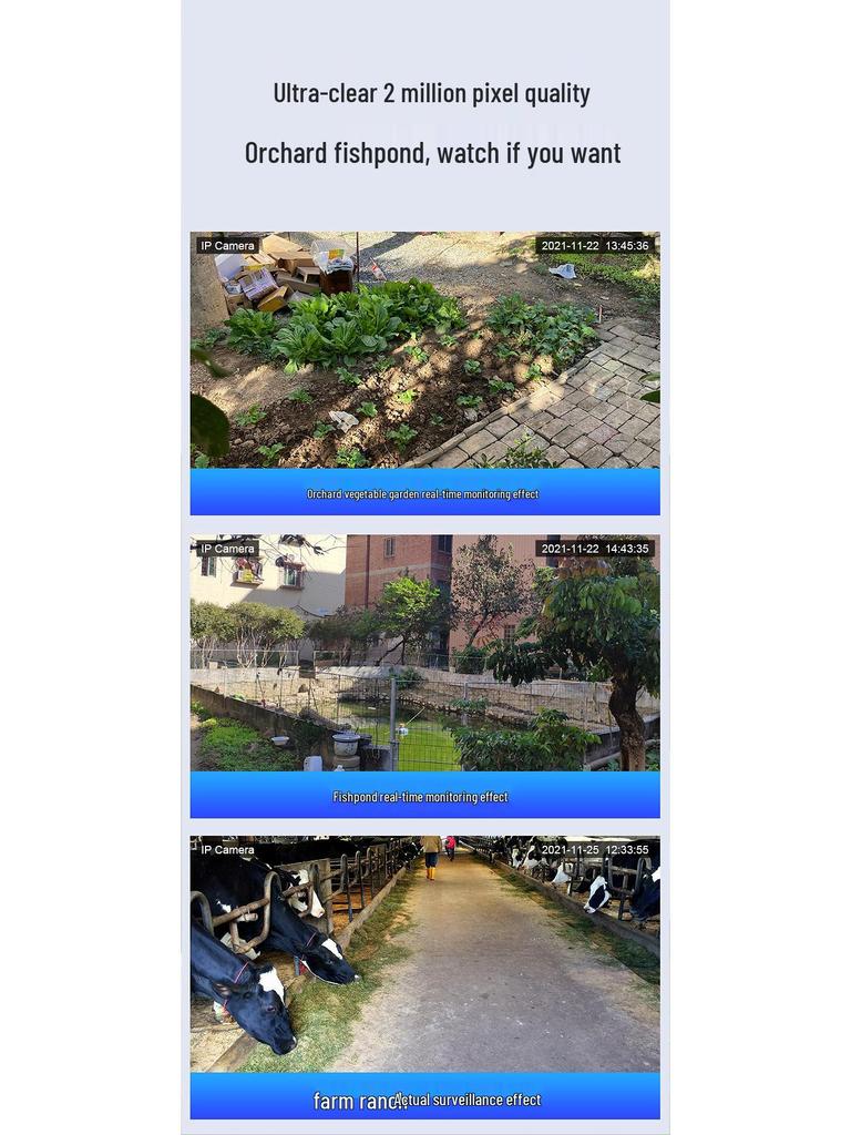 Private Model V380 Solar-Powered 4G WiFi Camera with Night Vision and HD Remote Monitoring