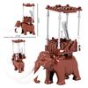 Creative Medieval Lotr Castle Knight Rome Spartacus Orc Elephant Chariot Siege Engine Model Building Blocks Bricks Toys Gift