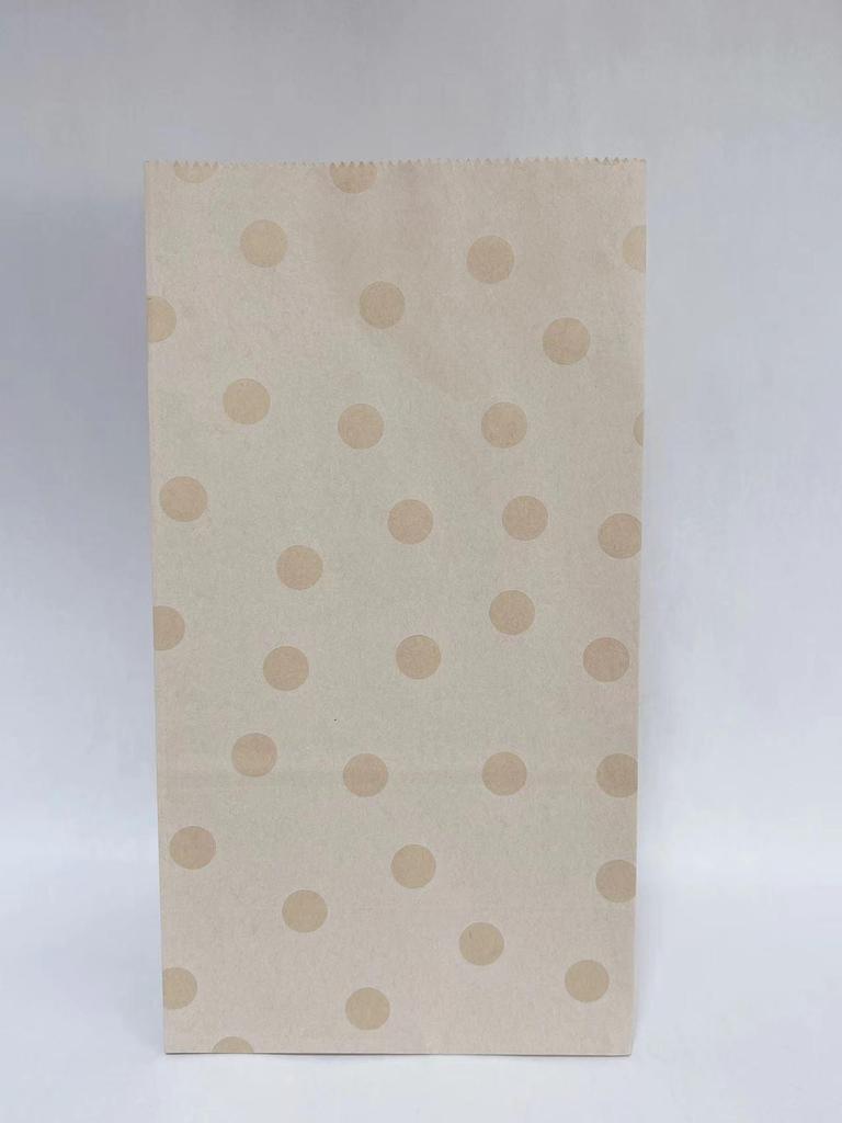 In-Stock Kraft Paper Bags - Creative Disposable Cookie and Candy Packaging for Birthdays (6 Designs)