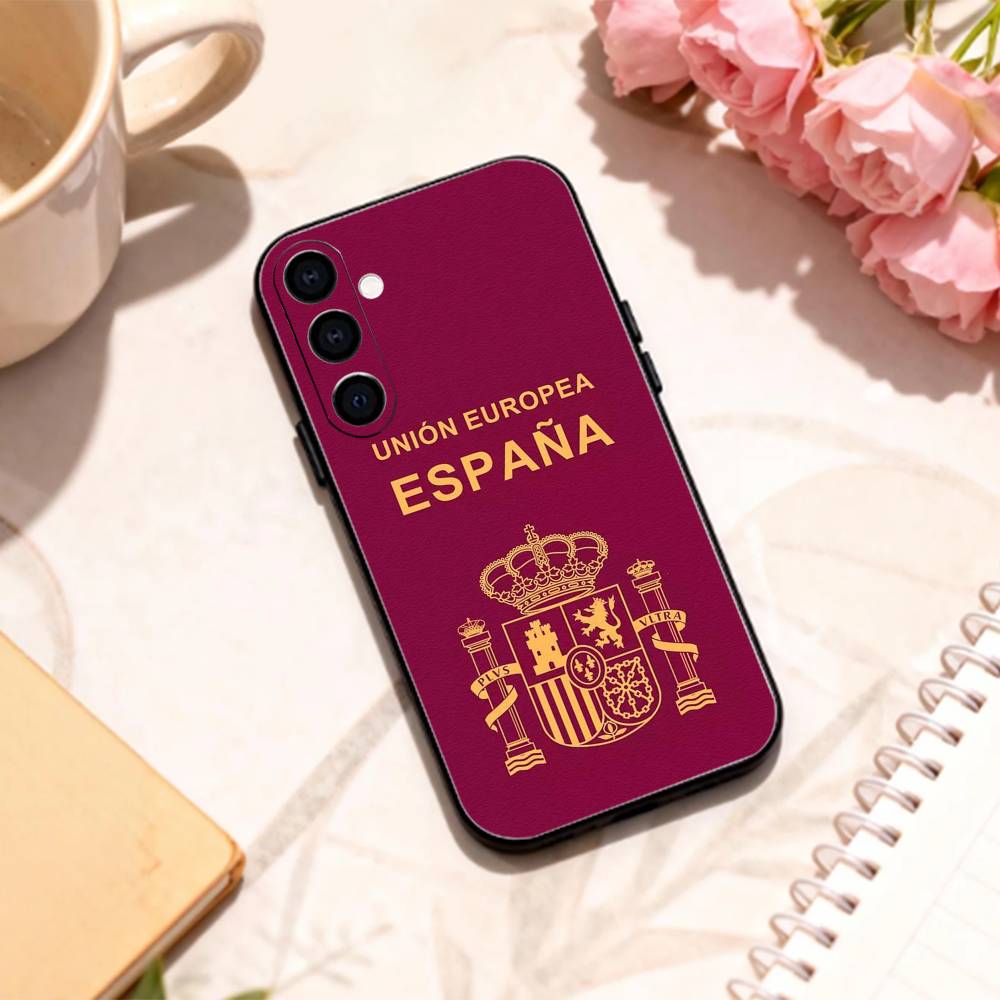 

COOL S-Spain S-Spanish F-Flag Art phone Case For Samsung Galaxy A73,A72,A71,A70,A53,A52,A51,Others Soft Black Shell Samsung a11
