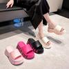 Fashion Thick Bottom Slippers for Women Summer Fashion Women Shoes Wedge Platform Slides Woman Sandals 2025Non-Slip Soft Sole Beach Shoe