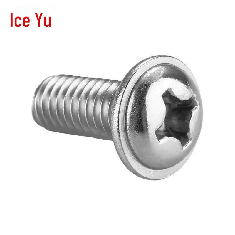 Bingyu 304 Stainless Steel Phillips Pan Head Machine Screw with Washer
