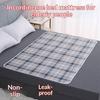 Protetor de Cama Lavável para Incontinência de Adultos Impermeável Reutilizável Protetor de Colchão Espessado Super Absorvente Camada Respirável de Algodão Ecológico Cuidados com Idosos
