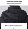 Men's Winter Trendy Hooded Down Jacket 2024: Thick, Warm, Stylish Duck Down Coat for Boys