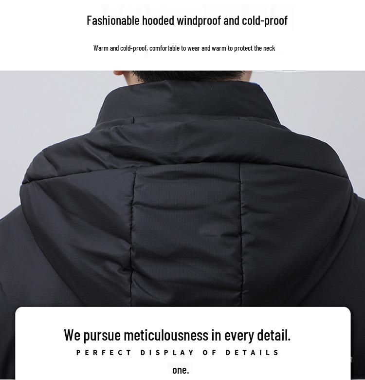 Men's Winter Trendy Hooded Down Jacket 2024: Thick, Warm, Stylish Duck Down Coat for Boys