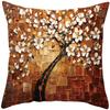 Oil Painting Tree Cushion Cover for Sofa Livingroom Pillow Case Home Decoration % Polyester Vintage Throw Pillow Cover