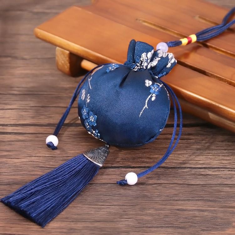 Dragon Pattern Plum Blossom Embroidered Scented Sachet Pendant
