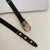 New Design Rivet Waist Belt Pu Leather Women's Jeans Belt Adjustable Y2k Thin Belt  Spicy Girls
