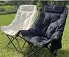 Portable Cotton-Padded Folding Moon Chair for Autumn/Winter