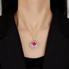 Jewelry Copper Bottom Gold Plated Rose Chepala Green Vintage Gold Pendant Main Stone 18Mm
