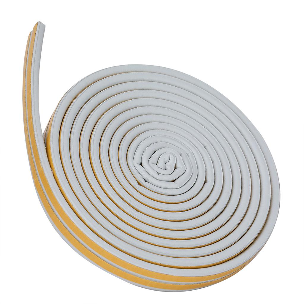 5 Meter 9*6mm Selbstklebendes Türfenster Schalldämmung Dichtungsstreifen Gummi   (Braun)