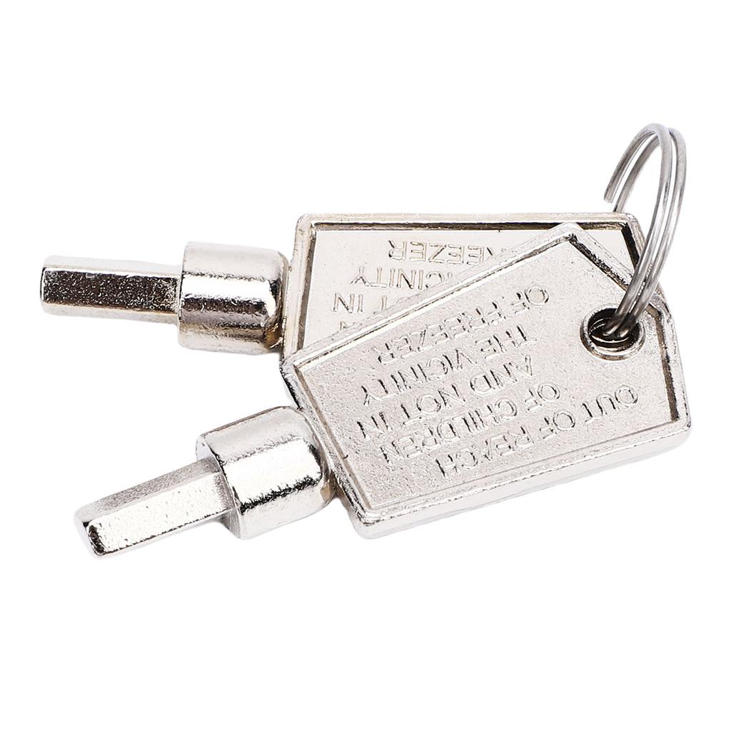 2 BUC Chei Congelator Aliaj de Aluminiu Portabil Pentagonal Cheie Ușă de Sticlă Cabinet Frigider