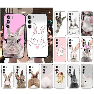 Cartoon Cute Baby Rabbit Case For Motorola Edge 50 40 Pro 50 40 30 Ultra Neo Fusion Moto G84 G54 G85 G62 G53 G72