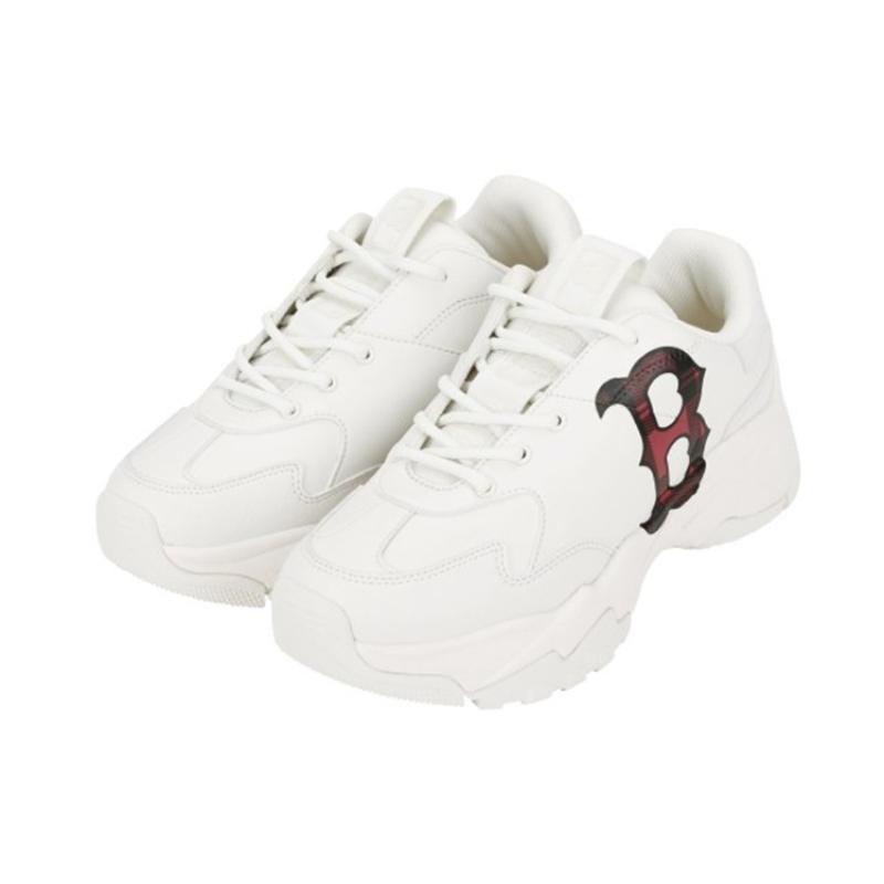 MLB Big Ball Chunky Boston Red Sox Anti-Slip Wear-Resistant Low-Top Chunky Sneakers Unisex White Sneakers 32SHCC011-43W