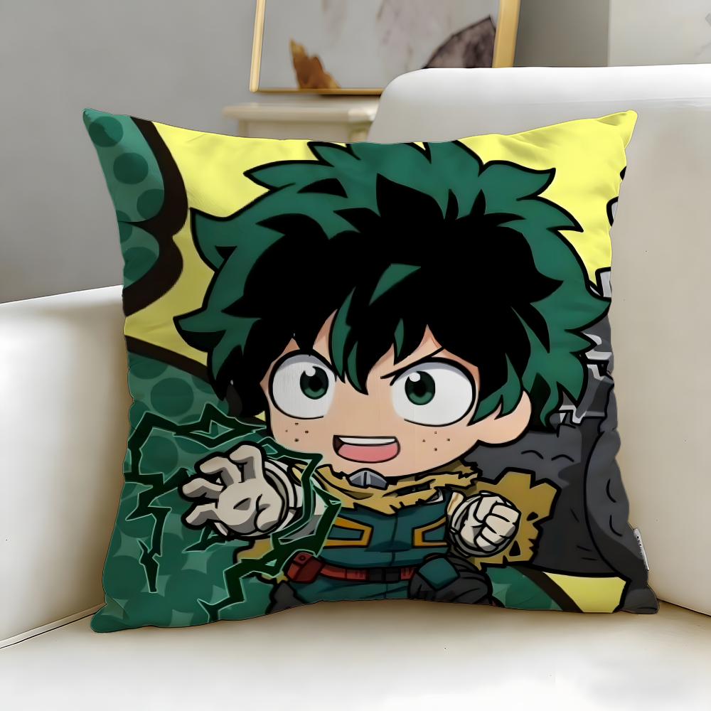 popular anime My Hero Academia Cushion Cover Soft & Easy-Wash Pillow Case – Versatile for Couch, Bed, Travel and Office