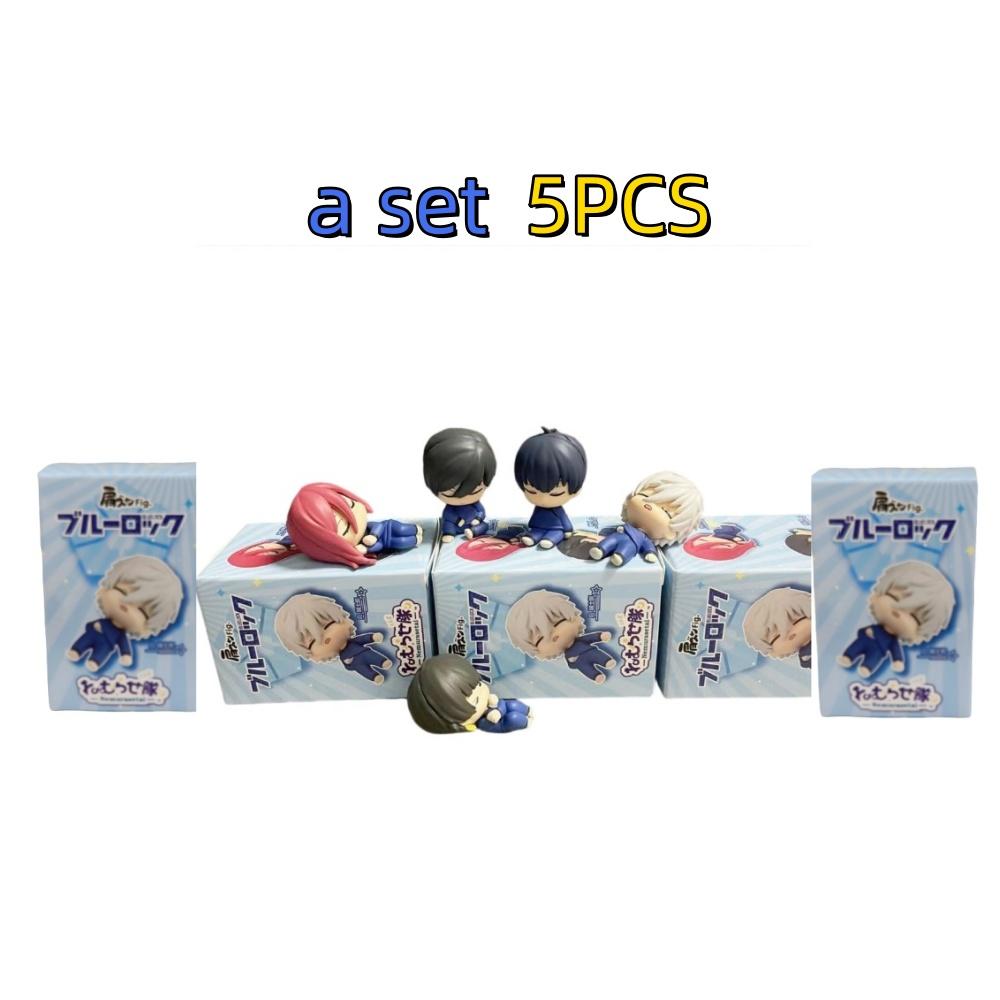 Anime BLUE LOCK Sleeping Blind Box Action Figure 5cm Pvc Figurine Yoichi Isagi Seishiro Nagi Model Toy Home Decoration Kid Gift