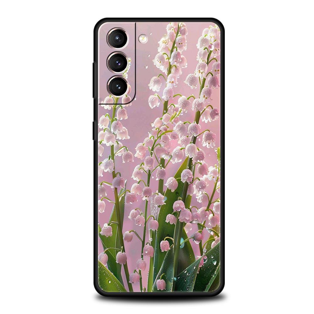 Lily Of The Valley Clear Floral Phone Case for Samsung Galaxy S26 S25 S24 S23 S22 S20 S21 FE Ultra S25 Edge Plus Soft TPU Cover
