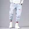 Hip Hopové Kapsáčové Kalhoty Pánské Harémové Kalhoty Se Stahovací Šňůrkou Volné Pánské Džíny Ležérní Nadměrná Velikost Zkrácené Kalhoty Joggers Módní Kalhoty