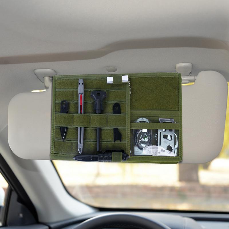 Auto-Sonnenblenden-Organizer, Aufbewahrungstasche für LKW-Sonnenblenden, robust, multifunktional, groß, verschleißfest, Nylon, Auto-Sonnenblenden-Organizer