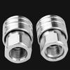 Pressure Washer Adapter Stainless Steel 1/4 High Pressure Washer Quick Connector Pipe Hose Adapter