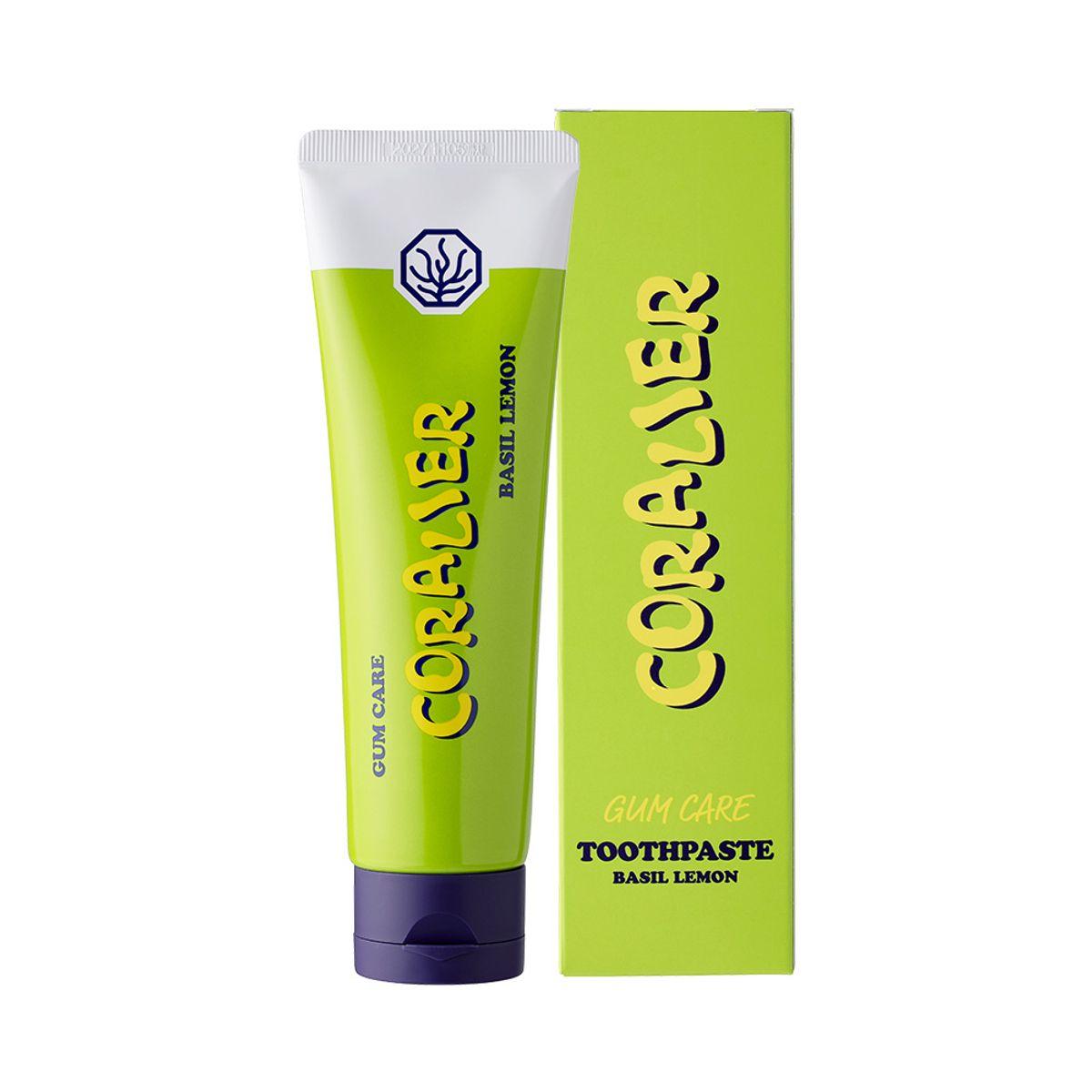 Coralie Large Size Basil Lemon Gum Care Toothpaste 180g, 1 Pack