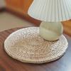 Hand Woven Double-layer Cushion with Cushion Made of Cattail and Grass Comfortable Cushion for Chairs and Dining Chairs