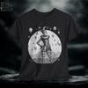 Female Harlequin Jester Graphic Tee: Medieval Renaissance Costume