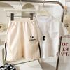 Korean Style Sporty Quick-Dry Embroidered Kids' Shorts - Unisex