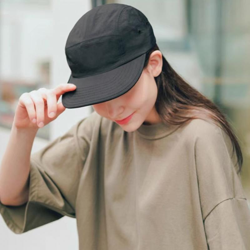 And Women Flat Brims Fast Drying Solid Color Baseball Caps Air Permeable Minimalist Sun Protection Outdoor Use Peaked Hats All-Match Fashion