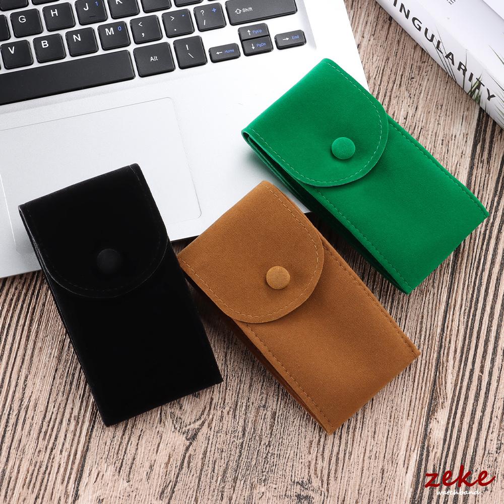 3pcs Green Brown Black Watch Bag Blue Black Flannelette Gift Bag Travel Storage Case Durable Portable Watch Dust Protection Case
