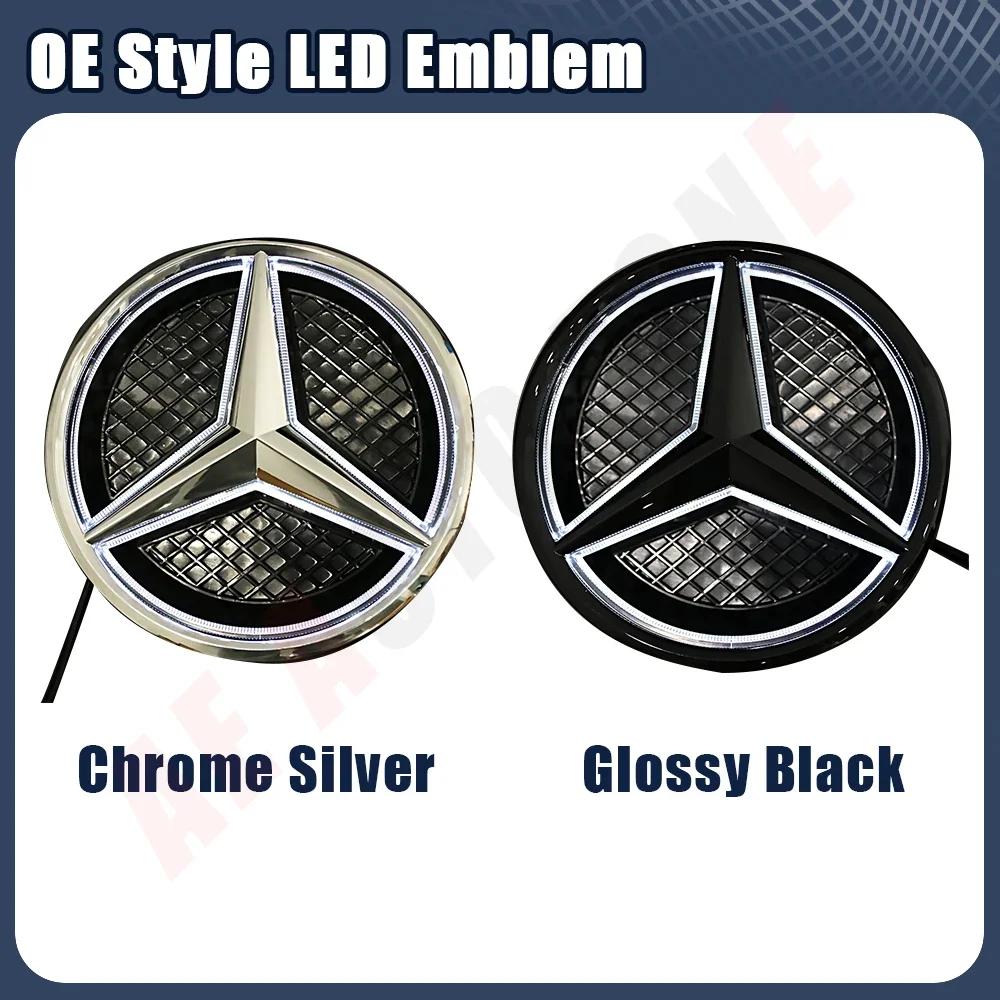FXIK3 ABS1pcs Car Front Grille Star Emblem Logo For Mercedes Benz W176 W246 W205 W212 W207 W217 W251 R231 W166 X166 X204