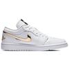 Air Jordan 1 Retro Low White Metallic Gold Women Sneakers CZ4776-100