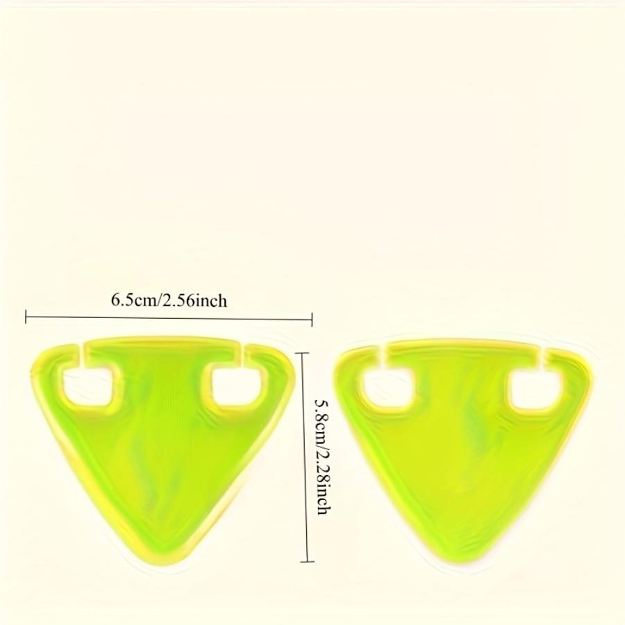 Warning Pendants with Reflective Film - Triangular Stickers for Night Cycling, Road/Mountain/City Bikes, Easy Peel & Stick Adhesive